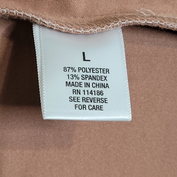 Roz & Ali Women's Ruffle Long Sleeve Blazer Jacket Rose Size Large - Picture 14 of 14